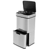 Image de Poubelle de cuisine design pour recyclage 50L (25+25+4) Hailo Öko Vario XL