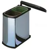 Image de Hailo Collecteur de déchets 3416101, Poubelle, Argent, Noir