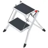 Image de Marche pied 2 marches pliable antiderapant en acier Hailo Mini