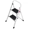 Image de Marche pied 2 marches pliable antiderapant en acier Hailo K20
