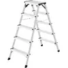 Image de Hailo, Échelle, D60 StandardLine, escabeau double de sécurité en aluminium, 2 x 5 marches (Escabeau, 265 cm)