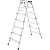 Image de Escabeau professionnel double accès pliant en aluminium 2x7 marches Hailo D60