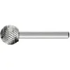 Image de Pferd, Abrasifs, Goupille de fraisage HSS sphérique 16x14 mm ø tige 6 mm denture 3 (3)
