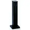 Image de Albert Leuchten, Accessoires pour la recharge des voitures électriques, Colonne de prises de courant hauteur 50 cm noir 2 prises de courant parallélépipédiques
