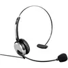 Image de Hama Casque d'écoute (Filaire), Casque micro de bureau, Noir
