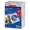 Image de Hama - Boîtier pour DVD - capacité : 1 DVD - transparent (pack de 5)