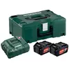 Image de Metabo, Batterie outillage + chargeur, Set de base 2x 4.0Ah (18 V)