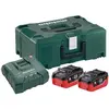 Image de Metabo, Batterie outillage + chargeur, Kit de base 2 x LiHD 5.5 Ah ML (18 V)