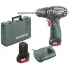 Image de Perceuse visseuse à percussion Metabo PowerMaxx SB Basic 12V 2x2Ah Li-Power 34Nm avec mall