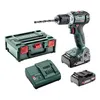 Image de Perceuse Visseuse Brushless Sans Fil 18V 55Nm Mandrin 13Mm+ 2 Batteries 2Ah + Chargeur + Metabox145 - Metabo - Bs 18 L Bl