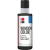 Image de Marabu, Peinture loisirs créatifs, Peinture pour fenêtre fun & fancy 073 80 ml, noir (80 ml)