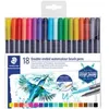 Image de Staedtler staedtler feutre double pointe design journey, étui de 36 noir