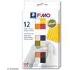 Image de Assortiment Fimo Soft - Naturel - 12 pains de 26 g