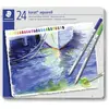 Image de Staedtler, Écriture + dessin, carat aquarell 125 stylo couleur métallisé malenable à l'eau, boîte de 24 pièces, triée (24x)