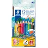 Image de Staedtler, Écriture + dessin, Étui en carton Crayons de couleur Noris aqua 12pc (12x)