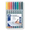 Image de 8 Feutres Lumocolor non permanents pointe fine 0.6 mm Staedtler