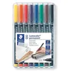 Image de 8 Feutres Lumocolor permanent pointe fine 0.6 mm Staedtler