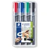 Image de Etui 4 Marqueurs Permanents Pointe Biseautée