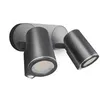 Image de STEINEL Projecteur extérieur avec détecteur Spot DUO Sensor 2x7W 3000K IP44 GU10 - Anthracite