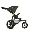 Image de Poussette Jogger Runner Noir/Jaune Fluo
