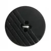 Image de Carte de 2 boutons stylisés noirs 28mm - Distrifil(...) -