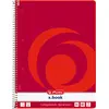 Image de Herlitz, Cahier + bloc-notes, Collegeblock x-book, DIN A4, 80 feuilles, quadrillé, règle 28, marge gauche et droite, 70 g, sans (A4, Quadrillé, Non contraignant)