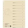 Image de Herlitz, Classeur : accessoires, Intercalaires, A4 extra large, carton manille, impression organisationnelle noire chamois