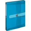 Image de Herlitz, Porte-documents, Boîte de rangement easy orga to go, DIN A4, bleu transp. film PP, hauteur de remplissage : 40 mm (A4)