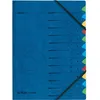 Image de herlitz Trieur, A4, carton, 12 compartiments, bleu