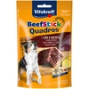 Image de 70 g Bâtonnets au boeuf Quadros de Vitakraft au foie et aux pommes de terre, friandise pour chiens