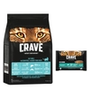 Image de 7kg Crave Adult saumon, poisson blanc - Croquettes pour chat