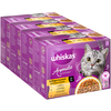 Image de 48x85g Whiskas 1+ Aromatic Selection volaille en sauce nourriture humide pour chats