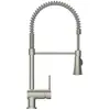 Image de Schütte, Robinetterie de cuisine, Robinet Cuisine CORNWALL Robinet d'évier à ressort en acier inoxydable Pivotant 79155