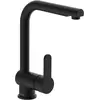 Image de Schütte, Robinetterie de cuisine, Robinet Cuisine LONDON Robinet d'évier Noir mat Extractible Pivotant 79760