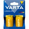 Image de Varta Longlife (2 pcs, D, 16000 mAh), Batteries + piles