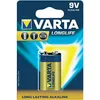Image de Varta Longlife 04122 - Batterie 9V - Alcaline