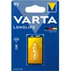 Image de Varta Longlife (1 pcs, 9V Block, 565 mAh), Batteries + piles