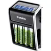 Image de Varta Chargeur de prise LCD (4 pcs, AA, Piles rechargeables + chargeur), Chargeur de batterie