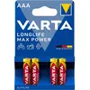 Image de Varta LONGLIFE Max Power (4 pcs, AAA, 1280 mAh), Batteries + piles