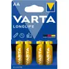 Image de Varta Longlife (4 pcs, AA, 2800 mAh), Batteries + piles