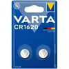 Image de Varta Pile bouton Electronics Lithium CR1620 3V 1Bli=2pcs 6620101402 (2 pcs, CR1620), Batteries + piles