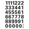 Image de 1 Planche de Stickers Chiffres 15mm (de 0 à 9)