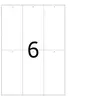 Image de HERMA Special - Non-adhésif - perforé - blanc - 70 x 148.5 mm 600 étiquette(s) (100 feuille(s) x 6 étiquettes