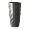 Image de Pot de fleur LECHUZA Diamante Premium - kit complet, anthracite métallisé