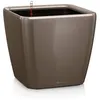 Image de Pot de fleur LECHUZA Quadro Premium LS 50 - kit complet, taupe brillant