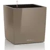 Image de Pot de fleur - LEC - Cube Premium 40 - résistant aux intempéries - taupe brillant