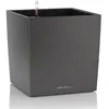 Image de Pot de fleur LECHUZA Cube Premium 50 - kit complet, anthracite métallisé