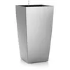 Image de Pot de fleur LECHUZA Cubico Premium 40 - kit complet, argent métallisé