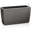 Image de Pot de fleur LECHUZA Cararo Premium - kit complet, anthracite métallisé