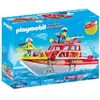 Image de Playmobil City Action 70147 Bateau de sauvetage et pompier